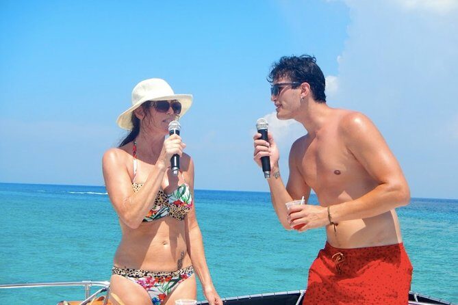 3 Hours - 53' Hatteras - Tulum, Playa Del Carmen, Riviera Maya - Drinks, karaoke, and the onboard audio system