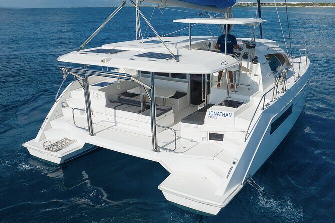 5-Hour 38'Luxury Catamaran All-Inclusive Tulum & Playa del Carmen - The sailing plan: In-Ha reef first, then La Bocana’s shallow water