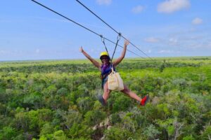Adventure in the Mayan Jungle with ATV and Zip Line in Tulum - The Zip Line Highlight: The 1 km Evolution Run