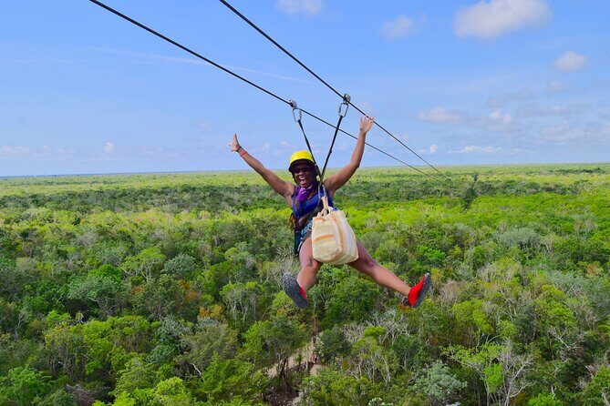 Adventure in the Mayan Jungle with ATV and Zip Line in Tulum - The Zip Line Highlight: The 1 km Evolution Run