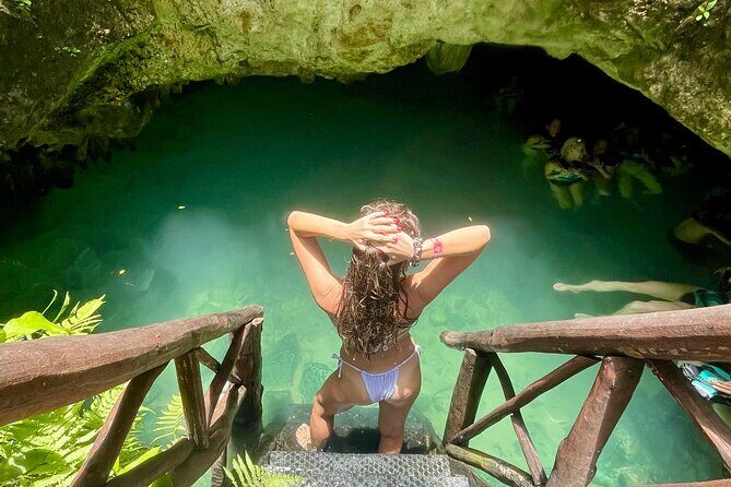 All-Inclusive! Tulum Ruins, Tequila Tasting + Swim in 3 Cenotes in Small Group! - Playa Pescadores option: ruins from the Caribbean, plus reef snorkeling