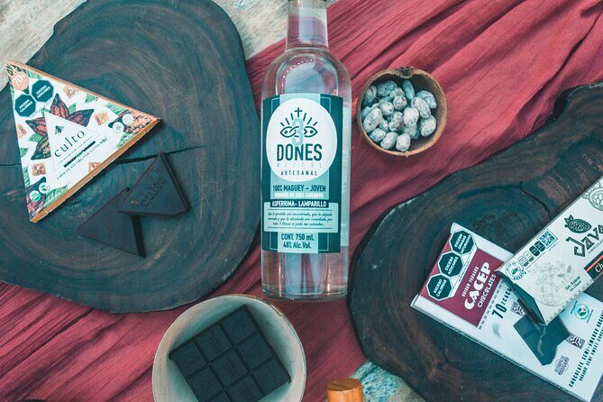 Artisanal Mezcal and Fine Chocolate Tasting - Snacks that are part of the lesson: citrus, peanuts, cacao, and grasshoppers