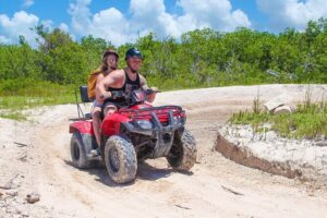 ATV and Clear Boat Ride Full Experience in Cozumel - ATV time on a double ATV: muddy fun, but set expectations