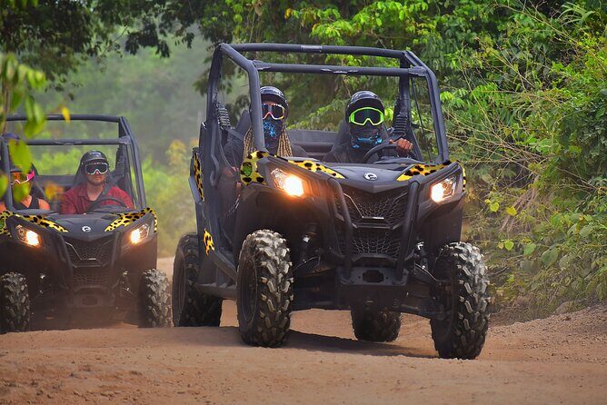 ATV, Ziplines & Cenote with Transportation - Zipline circuit and interactive bridges: limits, harness checks, and pacing