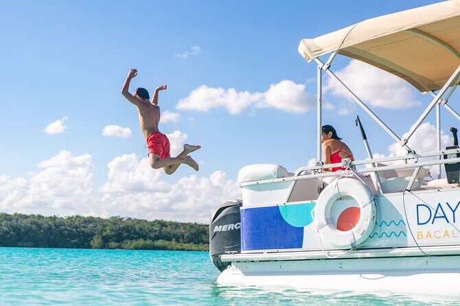 Bacalar 101- Private Tour of the Lagoon of the 7 Colors - On-Board Fruit Picnic, Drinks, and the Beer Detail