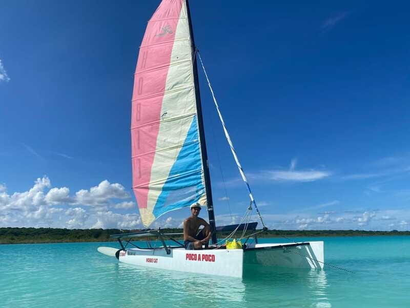 Bacalar: Sail Away with a Hobie Cat Catamaran - The Pirate Canal Segment: A Big Name Spot With Real Viewing Time