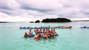 Bacalar: Sunrise Paddleboard Tour with Floating Picnic - Cenote Esmeralda: your warm-up on clouds