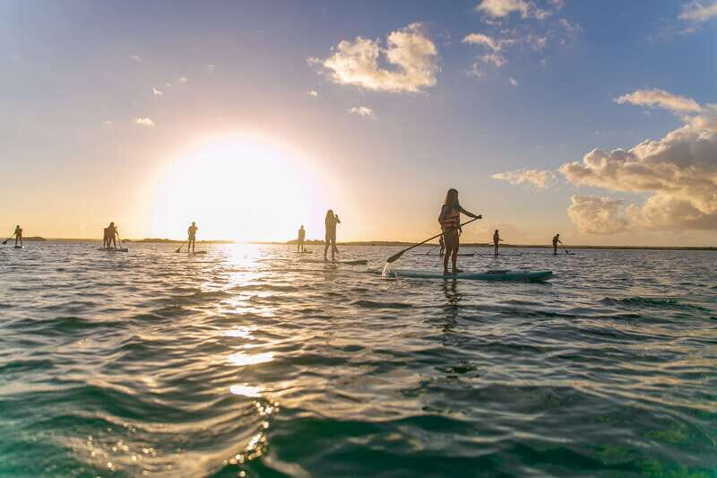 Bacalar: Sunrise Paddleboard Tour with Floating Picnic - Cenote Cocalitos (often listed with Cenote Negro): swimming and stromatolites