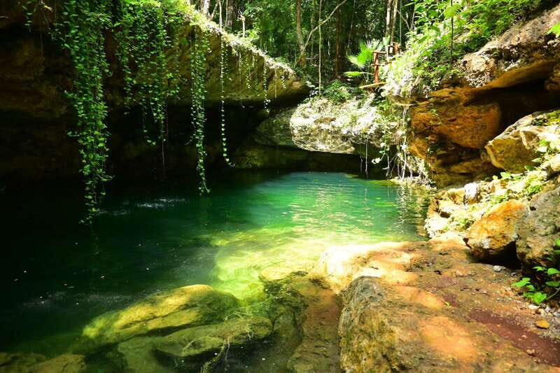 Cancún: Cenotes Adventure with Tequila Tasting & Mayan Snack - Extreme Adventure Cancun Water Time: Zipline, Slides, and a Jump Platform