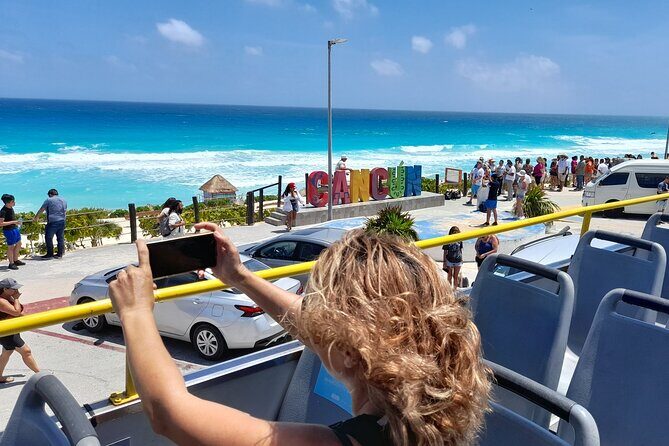 Cancun City Sightseeing and Shopping Tour on a Double Decker bus - Plaza la Fiesta: tequila tasting plus candy and chocolate shopping