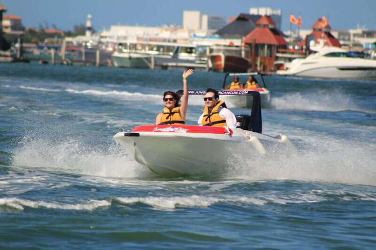 Cancun: Jungle Tour Adventure with Speedboat and Snorkeling. - Speedboat Training and the Joy of Actually Driving