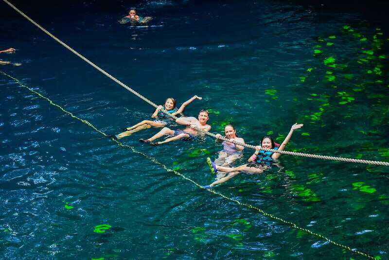 Cancun & Riviera Maya: ATV, Zipline, & Cenote Combo Tour - Cenote Verde Lucero: swim in a natural open sinkhole