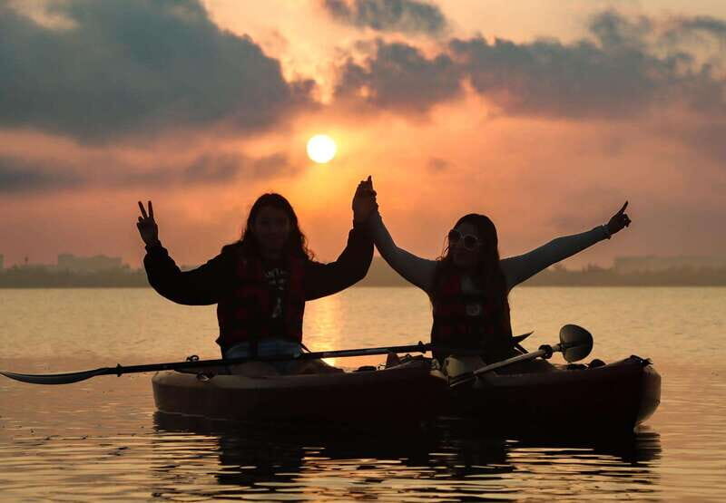 Cancun: Sunset Kayak Experience in the Mangroves - What’s Included: Kayaks, Vests, Water, Guides, and Courtesy Photos