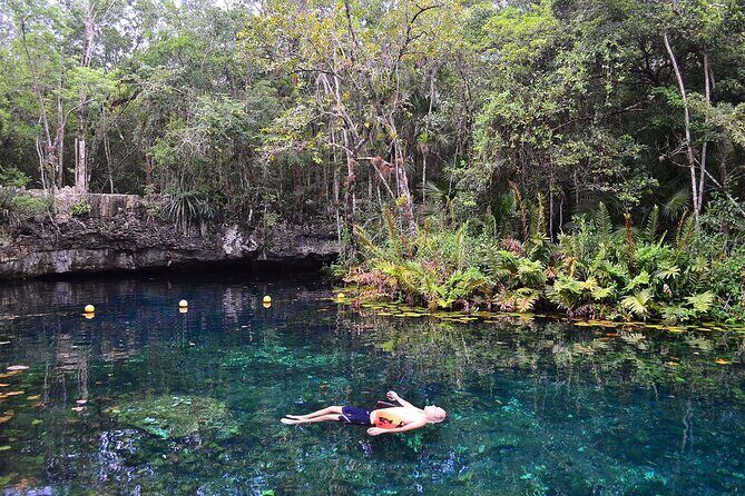 Cenote Triple Adventure Tour in Tulum - Stop 2: Gran Cenote light-filled cave snorkeling