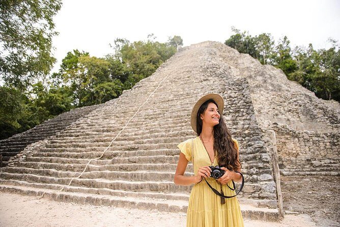Coba, Tulum, Multun-Ha Cenote and Mayan Museum Reduced Group - Stop 1: Tulum archaeological site and Jaguar Park views