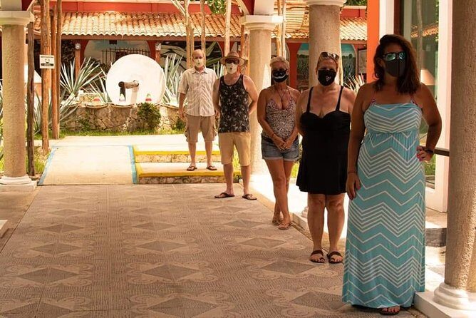 Cozumel Jeep Adventure to Jade Caverns with Lunch and Snorkel - El Cedral Jungle Town: Palapas, Los Mestizos, and Mayan Meets Catholic