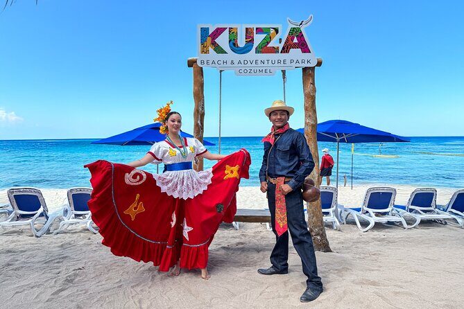 Cozumel: KUZÁ Beach Day, Buffet, Open Bar & Mexican Flavors Class - Stop 1: arriving at KUZÁ Beach & Adventure Park (wristband moment)