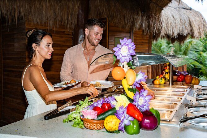 Cozumel: KUZÁ Beach Pass with Buffet, Open Bar & Activities - Price, getting to KUZÁ, and what $85 buys you