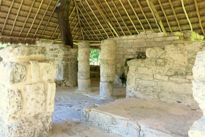 Cozumel Mayan Ruins and Beach Break - San Gervasio ruins: the only pyramidical construction in Cozumel