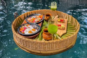 Floating breakfast in The Yellow Nest (near Dos Ojos cenote) - Getting there from Dos Ojos and Cenote 2 Eyes