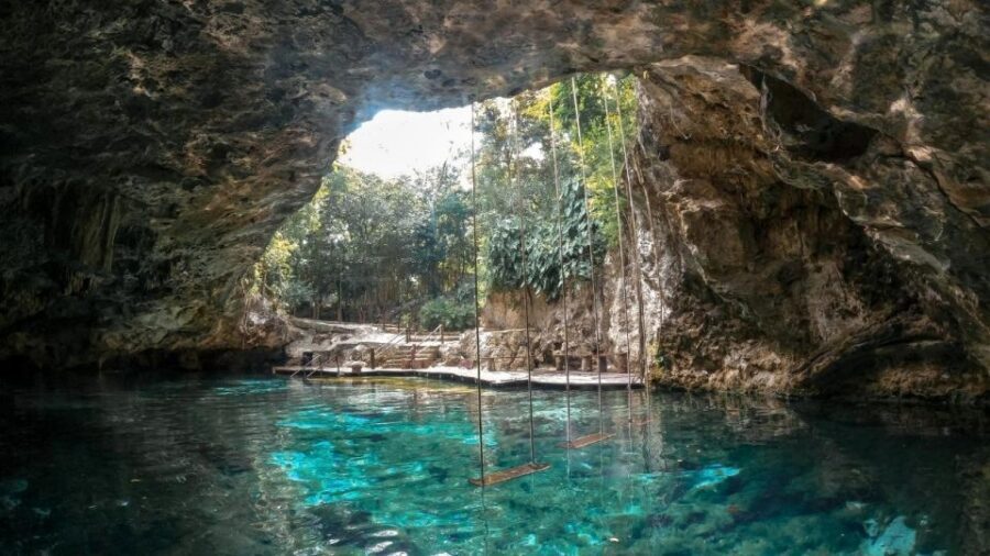 From Tulum: Tulum Ruins and 2 Cenotes Tour - The Canamayte Eco Park break before the water stops