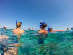 Isla Mujeres Catamaran, Open Bar & Optional Buffet and pick up - Sailing to Isla Mujeres: catamaran comfort and group size