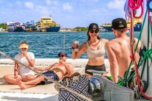 Isla Mujeres Catamaran Tour with Open Bar, Lunch and Snorkeling - Snorkeling off Isla Mujeres: fun in the water, but know the limits