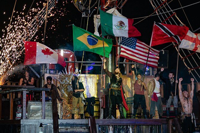 Jolly Roger Pirate Show and Dinner in Cancun - The pirate show: comedy, stunts, and the “Captain Black Jack” factor