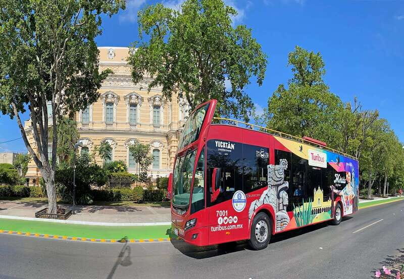 Mérida: Panoramic Sightseeing Tour Bus Ticket with 2 Routes - Turibus Mérida: the simple way to get oriented fast