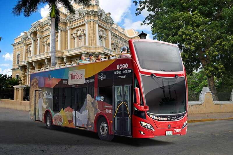 Mérida: Panoramic Sightseeing Tour Bus Ticket with 2 Routes - Getting on board at Calle 60 x 61 (and spotting the right bus)