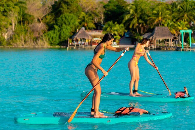 Paddleboarding and/or kayaking tour at sunrise in the lagoon of Bacalar - Guides That Actually Make a Difference: Osvaldo, Jorge, and Romel