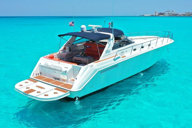 Private Luxury Yacht 55FT Rental in Cancun - 1–2 Hours in Cancun: Nichupte Lagoon, Bay Swim, and a Quick Caribbean Taste