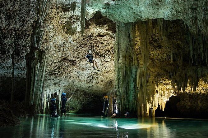 Rio Secreto Plus: Classic Tour, Bycicle, Rappel & Ziplines - The adrenaline portion: bike, ziplines, and rappel