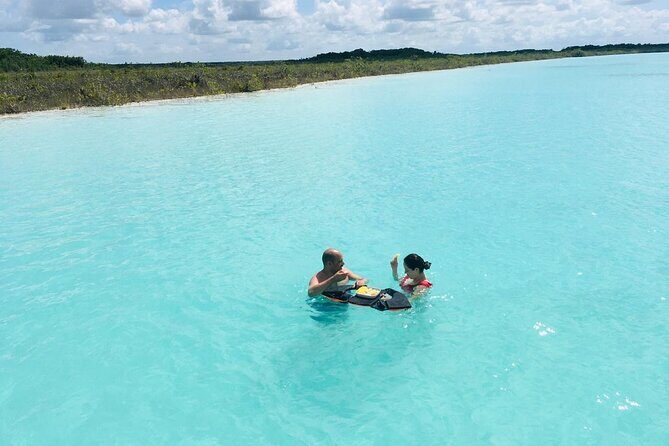 Sailing Tour through the Laguna de los Siete Colores - Cruise phase: the route across Lake Bacalar and toward Cenote Negro