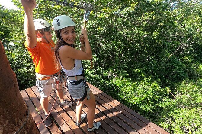 Selva Maya Eco Adventure Park: Ziplining, Hanging Bridges, Rappelling and Cenote - Lunch at the end: tacos that actually finish the job