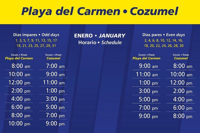 Ultramar Ferry, Regular round ticket, Playa del Carmen-Cozumel - What the Ultramar Regular Round Ticket Actually Gives You