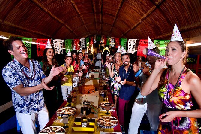 Xoximilco: Boat Fiesta Tour, Tasting, Tequila Bar and Transport - Live Music and Party Games: Mariachi, Marimba, and the Host Who Runs the Room
